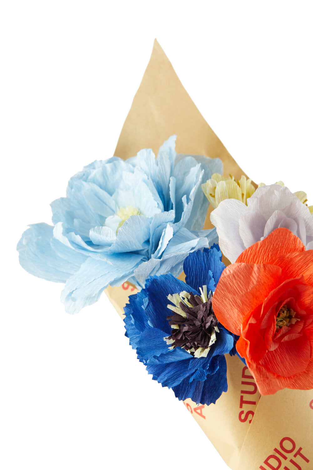 Papir blomsterbuket, 5 stk - Because